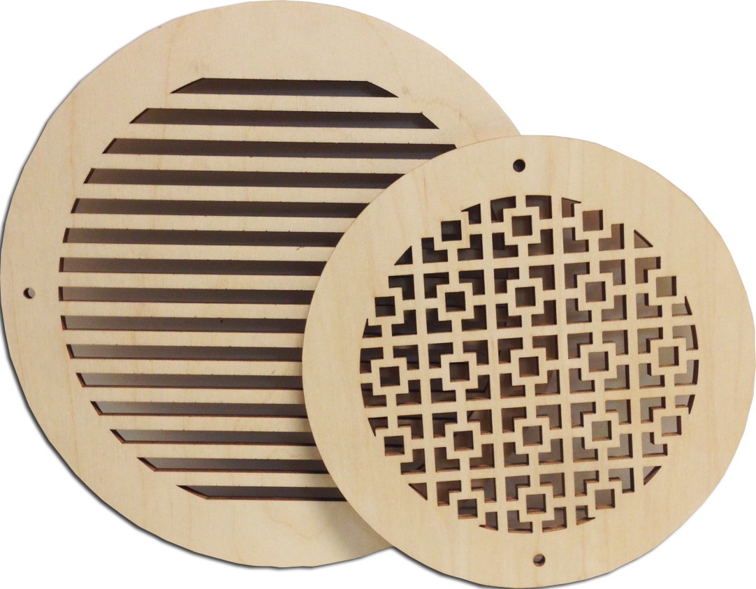 Pattern Cut Round Wall Grille